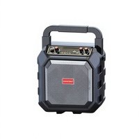Enceinte portable d'extérieur Great Wall 5.1 avec RGB, batterie intégrée et microphone sans fil, volume élevé pour la danse en plein air