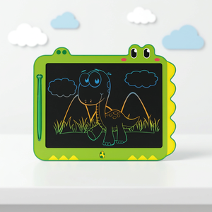 Tablero de escritura <span class=keywords><strong>a</strong></span> mano <span class=keywords><strong>a</strong></span> Color LCD con forma de dinosaurio de 12 pulgadas de dibujos animados, almohadillas de escritura Digital educativas para niños para pintura de grafiti - Product Image 1