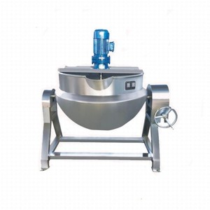 High Quality Large Commercial 100L/200L/300L/400L Electric Cooking Pot Vacuum Jacketed Mixing Kettle - Product Image 5