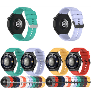 Metallo Pin fibbia morbido Gel TPU gomma sostituire cinturino Smartwatch cinturino per <span class=keywords><strong>Huawei</strong></span> <span class=keywords><strong>Watch</strong></span> <span class=keywords><strong>Gt3</strong></span> <span class=keywords><strong>Pro</strong></span> 20MM 22MM cinturino per orologio - Product Image 2
