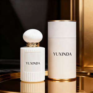 Botellas de perfume de cristal redondas blancas y negras de 30ML <span class=keywords><strong>50ML</strong></span> 100ML de lujo personalizadas, botella de perfume transparente vacía personalizada con caja de embalaje - Product Image 1