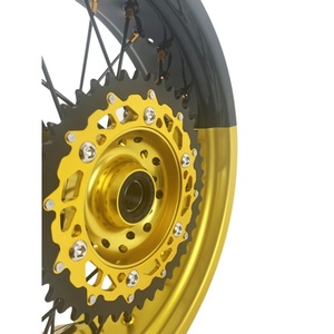 Nouvelle vente Fit Suzuki <span class=keywords><strong>RMZ</strong></span> 250 <span class=keywords><strong>RMZ</strong></span> <span class=keywords><strong>450</strong></span> 450Z prix usine 7116 alliage d'aluminium Bi couleur 17 pouces Supermoto roues - Product Image 6