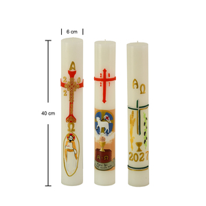 Bougies chrétiennes blanches pour l'église, la célébration de Pâques, les rituels religieux, la prière, l'autel, la <span class=keywords><strong>d</strong></span>évotion spirituelle, fournitures en <span class=keywords><strong>cire</strong></span> <span class=keywords><strong>d</strong></span>'<span class=keywords><strong>abeille</strong></span> - Product Image 4