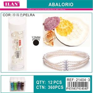 Perles ILAN en vrac, 12 mm, pour la création de bijoux et les fournitures d'artisanat - Product Image 3