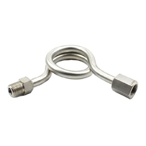 Hikelok alta presión 6000 PSI 1/4 ''1/2'' NPT BSP sifones de acero inoxidable para manómetro - Product Image 6