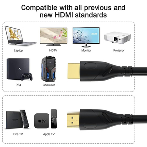 <span class=keywords><strong>สาย</strong></span>วิดีโอ18Gbps ความเร็วสูง1M สำหรับ4K 60Hz HDTV PS5บลูเรย์ Xbox Series x/roku TV เข้ากันได้กับเครื่องฉายภาพพีวีซีซัมซุง - Product Image 6