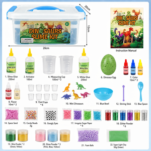 Kit Personalizable para Hacer Slime de Dinosaurios, Divertido Kit de Slime DIY para Niños y Niñas, Regalos de Navidad, Cumpleaños y Fiestas - Product Image 2