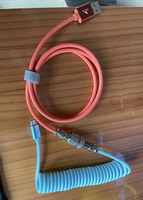 Câble de clavier Darmoshark A1, câble enroulé, USB Type C, chargeur rapide, câble enroulé pour clavier mécanique