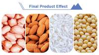Machine à moudre les arachides, les amandes, les fèves de cacao, les noix, le maïs, le blé, le soja, en acier inoxydable, haute capacité