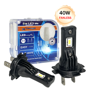 Bombilla de faro LED H7 CSP 7035 Chip Fanless H8 H1 9005 H4 20000lm Bombilla de faro LED H7 Luz LED de coche fácil de instalar - Product Image 1