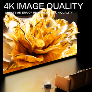 Minghu Máy chiếu Video Thông Minh 4k Máy chiếu tại nhà máy chiếu kỹ thuật LCD tự động lấy nét với 5.0 Bluetooth & Loa tích hợp * 2 - Product Image 4