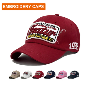 Cappello da Baseball Vintage con Patch Ricamate Effetto Invecchiato, in Cotone Lavato, Stile Casual Business, Edizione Limitata Arizona 1932 - Product Image 1