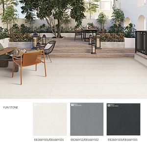 Dalles de sol extérieures 100 % massif 60x120 cm, couleur ivoire/<span class=keywords><strong>gris</strong></span>/noir avec grandes taches blanches - Product Image 6