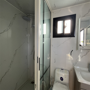 Prefab phẳng gói container nhà nhanh chóng gấp ra phẳng gói đúc sẵn 20ft có thể gập lại xách tay Modular Tiny nhà trại - Product Image 4