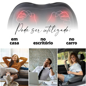 Massage Cushion Kneading <b>Heating</b> Infrared Physiotherapy <b>USB</b> Rechargeable Neck Waist Back Relief Pillow - Product Image 3
