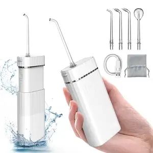 Flosser de chorro de agua portátil más vendido en 100% Limpiador bucal impermeable Irrigador dental Flosser de agua de viaje inalámbrico