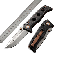 Mini BM273 couteau de poche poignée en Fiber de carbone CNC Camping extérieur tactique couteaux pliants EDC outil fournisseur