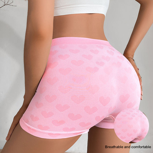 Wholesale <strong>Women</strong> Heart Shape Boyshort <strong>Boxer</strong> Butt Lift <strong>Women</strong> Underwear Nylon High Waist Seamless Panties Lady Sports <strong>Boxers</strong> - Product Image 4