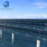 Système de montage solaire haute étanchéité pour solution photovoltaïque complémentaire en aquaculture, pour pisciculture en surface d'eau