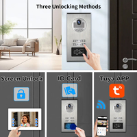 Système d'interphone vidéo multi-appartements Anjielo, 4 fils, Tuya Smart WiFi, écran tactile, caméra de sonnette résistante à l'eau