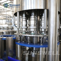 Ligne de production complète et entièrement automatique d'eau minérale pure en bouteille en plastique, machine de remplissage d'eau