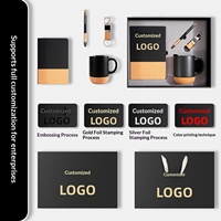 Coffret Cadeau Journal en Bois Grainé Personnalisable avec Mug Sérigraphié et Base en Bois – Idéal pour les Affaires