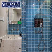 Carreaux muraux intérieurs en céramique effet mosaïque à carreaux de briques Lukashi 300x300mm, épaisseur 9mm, résistants à l'usure, pour piscine, cuisine et salle de bain