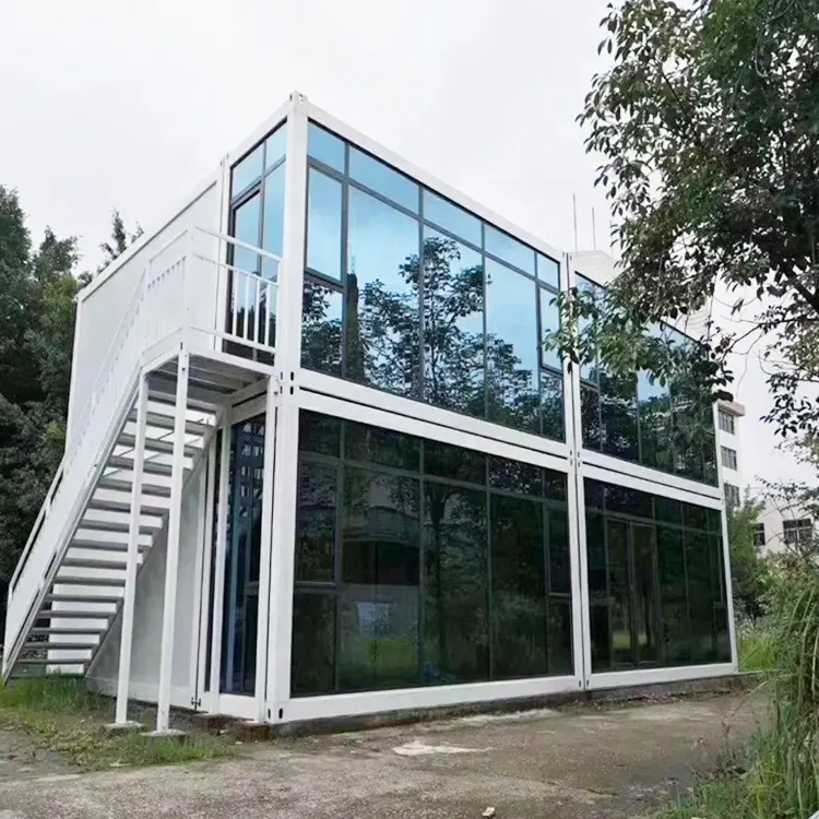 Moderne Draagbare Modulaire Mobiele Prefab Luxe Living Woningen Verzending Cargo Geprefabriceerde Container Tiny Huis Te Koop