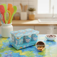 Fabricant de Snacks pour enfants, emballage personnalisé mignon bâton Biscuits trempage Sauce au chocolat Mini tasse de Snacks fraise confiture doigt Biscuits