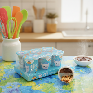 Fabricant de Snacks pour enfants, emballage personnalisé mignon bâton Biscuits trempage Sauce au chocolat Mini tasse de Snacks fraise confiture doigt Biscuits - Product Image 5