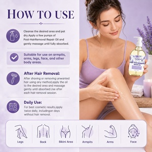 Aceite Reparador Post Depilación Orgánico Vegano y Libre de Crueldad Animal, Hidratación Intensa para <span class=keywords><strong>Piel</strong></span> Seca y con Picazón Después del Afeitado para Rostro y Cuerpo - Product Image 5