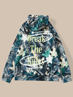 Sweat à capuche en molleton 100% polyester pour homme, impression sérigraphique, style streetwear oversize, logo personnalisé, faible MOQ, OEM