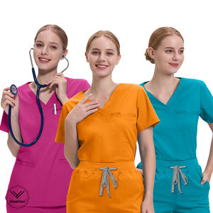 Vente en gros Ensemble de gommages médicaux pour femmes-Uniforme d'allaitement doux, respirant et confortable-Vêtements de travail pour médecin et infirmière pour hôpital - Product Image 2