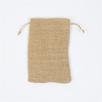 Petits sacs cadeaux en toile de Jute personnalisés avec Logo et cordons de serrage, pochette de sac en Jute naturelle réutilisable