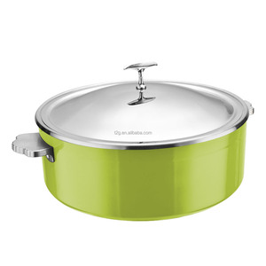 Green Stainless Steel Stock Pot <b>With</b> <b>Lid</b> Dual Handles Cooking <b>Pan</b> Kitchenware - Product Image 2
