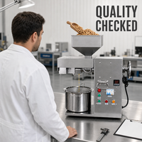 Presse à huile commerciale automatique à grande capacité 20KG/H en acier inoxydable pour le traitement de plusieurs graines : soja, olive, noix de coco, sésame