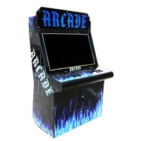 Console de jeu de combat de rue avec boîte à lumière lunaire et commandes à joystick, fonctionnement à pièces