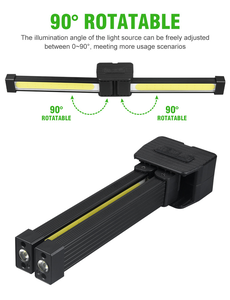 Lampe de travail multifonctionnelle à LED à 180 degrés, lampe de gym pliable, lumière de travail magnétique puissante pour la réparation automobile, logo personnalisé gratuit - Product Image 2