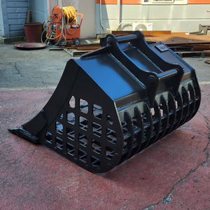 Godet de tri à grille pour excavatrice haute performance pour travaux routiers et aménagement paysager, destiné au tri des matériaux et à la séparation des matériaux dans les carrières - Product Image 4