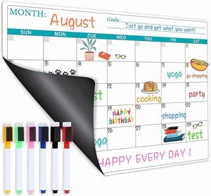 Wholesale Custom Eco-Friendly Magnetic Dry Erase Reusable <b>Fridge</b> Calendar with Shape Design <b>for</b> Weekly and Monthly Planning - Product Image 2