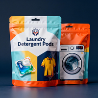 Sachet Mylar Souple Personnalisé Imprimé pour Sels de Bain, Capsules de Lessive, Sachet Doypack à Fermeture Éclair