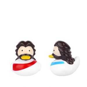 Rubber <b>Bath</b> Tub Toys Essentials for Easter Basket Little Jesus Sheep Donkey Pigeon & Duck Made of Durable Pvc - Product Image 1