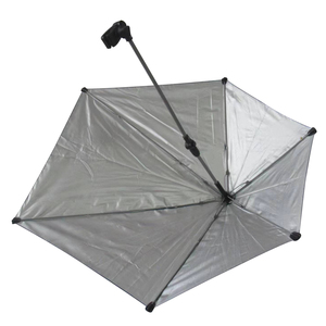 Silla de playa plegable de viaje, parasol, portavasos, <span class=keywords><strong>sombrilla</strong></span> de playa de ocio, sillas de Camping plegables portátiles con reposapiés - Product Image 6