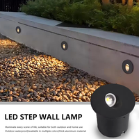 Applique murale d'extérieur RVB 3W 5W 10W 15W 20W étanche IP65 à encastrer pour marches d'escalier Applique murale LED en aluminium à pied enterré Éclairage pour escalier
