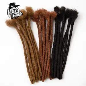 [Hohohodreads] 手工制作的时尚非洲古怪人类人头马头发Locs为黑人提供完整的永久辫子延伸