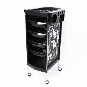 Professional Barber Spa Facial Hair Salon Beauty Hairdressing Trolley Carts Multi-Color (Black/White/Green/Red) for Beauty Saon - Product Image 3
