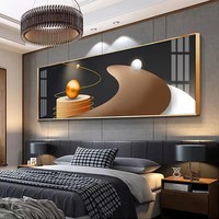 Modern soyut katı geometri posterler baskılar lüks tuval resim kristal porselen başucu resim ev dekor vazosu duvar sanatı