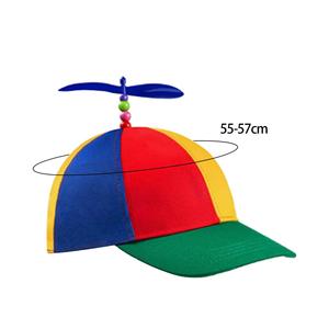 Chapeau d'hélice pour enfants Casquettes d'hélicoptère à la mode pour garçons filles Vêtements quotidiens Déguisements Extérieur Été Automne Tissu uni Logo Coton - Product Image 1