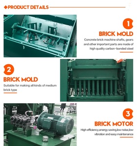 Máquina Manual Hidráulica de Presión PLC para Fabricar Ladrillos de Hormigón, Máquina para Hacer Bloques, Máquina para Pavimentar, Máquina para Hacer Ladrillos de Cemento y Arcilla, Máquina para Hacer Ladrillos Huecos - Product Image 5