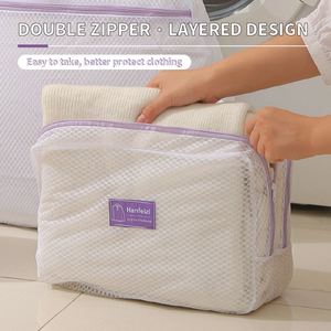 Purple Theme Honeycomb Durable <b>Mesh</b> <b>Laundry</b> <b>Bag</b> Coat Sweater Fine Clothing Washing Care <b>Bag</b> - Product Image 4